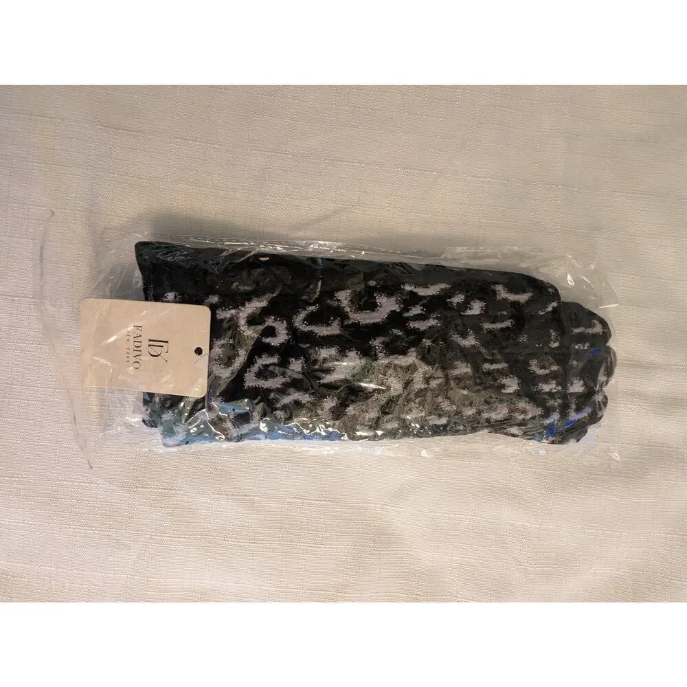 Fadivo New York Animal Print Black Gloves